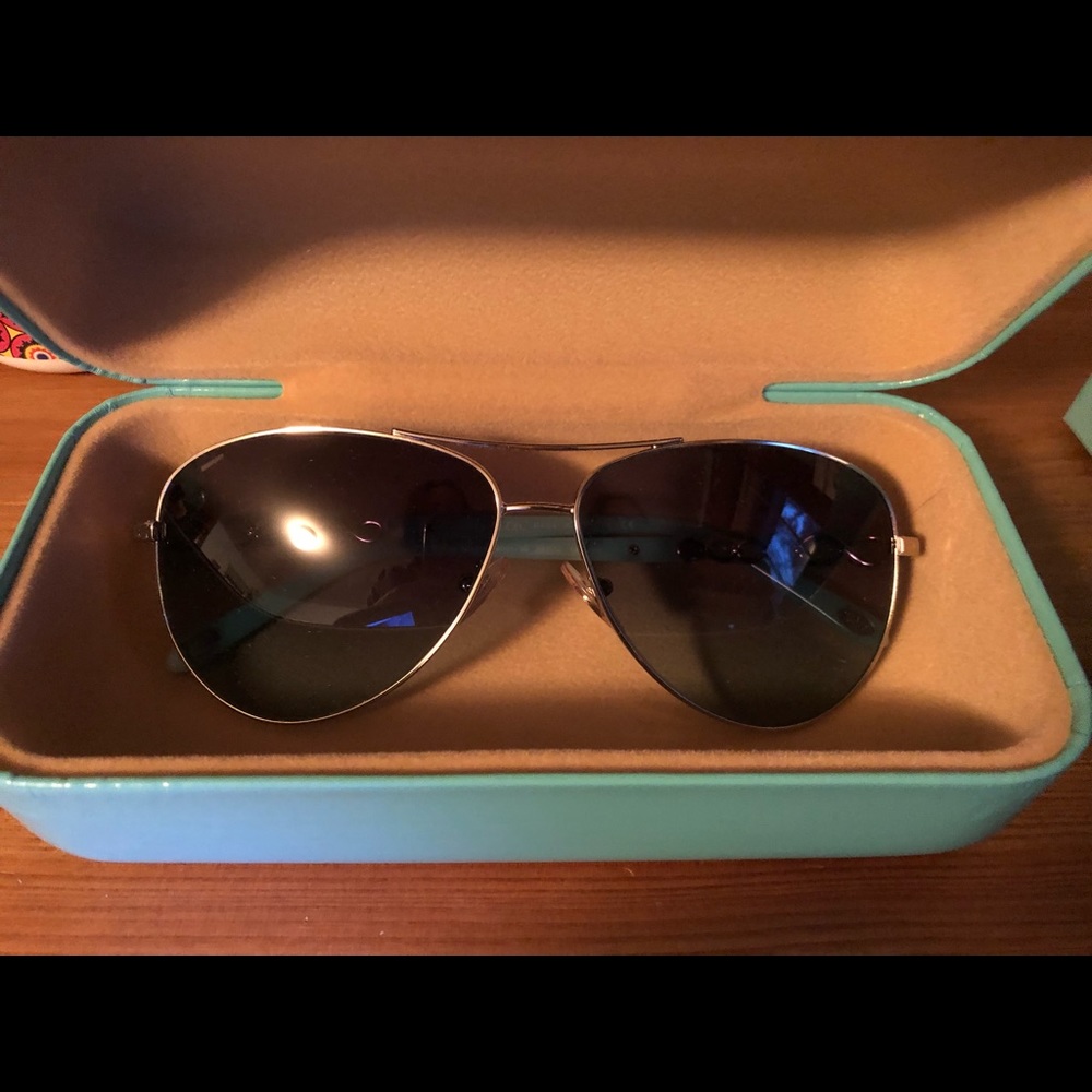 Tiffany sunglasses.   Box and case included